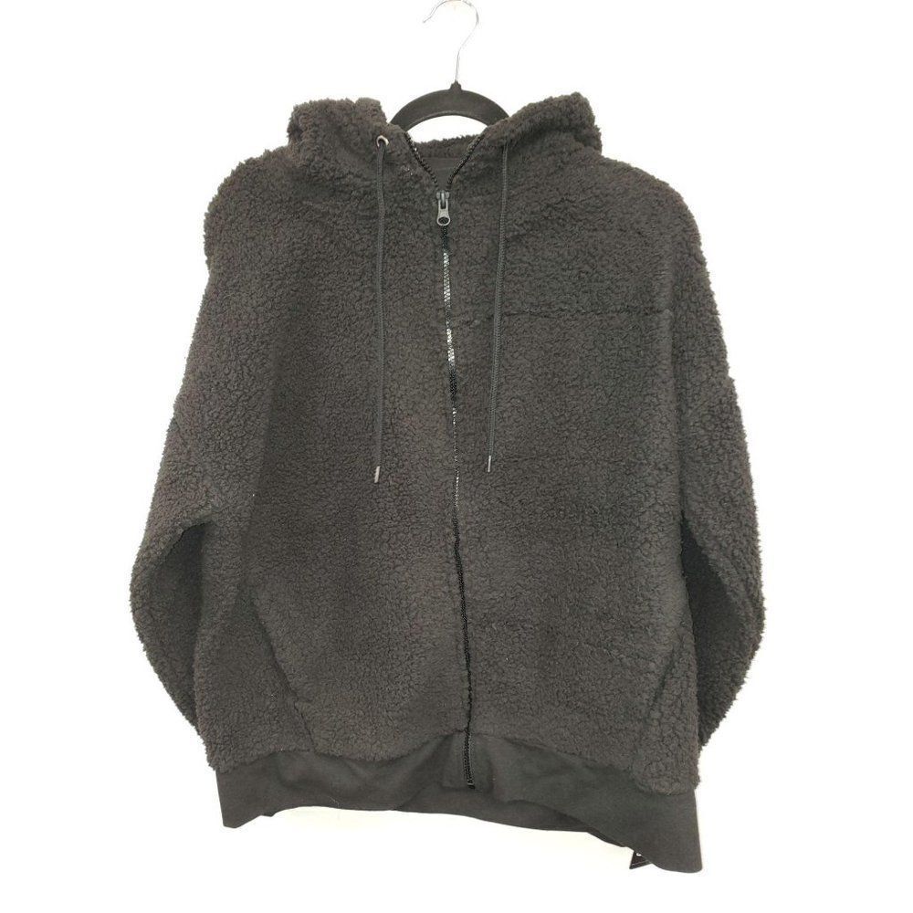 Champion‎ NEW Black Brushed-Back Fleece Full-Zip Hoodie Medium
